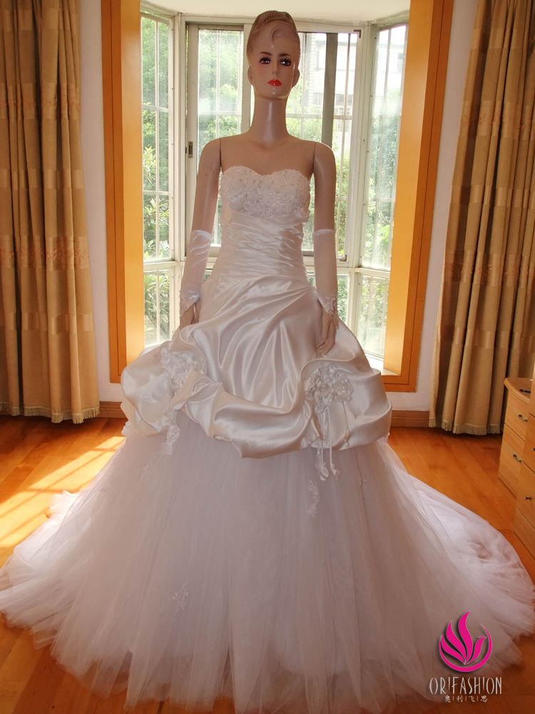 Orifashion HandmadeReal Custom Made Romantic Wedding Dress RC115 - Click Image to Close